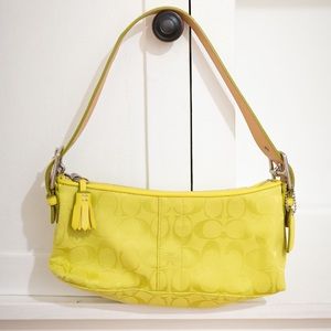 Coach signature Charteuse East West Demi Shoulder Bag